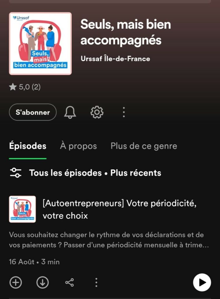 "Seuls, mais bien accompagnés", le podcast de l'URSSAF dédié aux travailleurs indépendants